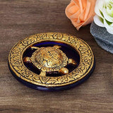 Load image into Gallery viewer, JaipurCrafts White Metal with Glass Plate Feng Shui Metal Tortoise,Turtle Plate Yantra Vastu Feng Sui | Vaastu Yantra- 4 in