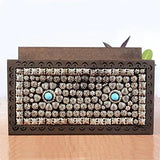 Load image into Gallery viewer, JaipurCrafts Decorative Premium Silver Flower Studded Pen and Tablet Holder