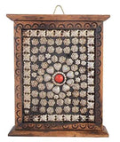 Load image into Gallery viewer, JaipurCrafts Decorative Premium Silver Flower Studded Key Holder