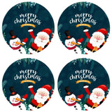 Load image into Gallery viewer, Webelkart® Premium&quot;Merry Christmas&quot; Wooden Tea Coasters for Drinks Dining Table Set of 4 (3.5 Inches)