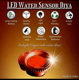 Load image into Gallery viewer, JaipurCrafts Premium Water Sensor Led Diya Led Candle with Electric Water Sensing Diya , Warm Yellow Ambient Lights, Battery Operated Led Candles for Home Decor| Diwali Water Diya| (Pack of 12 ,Plastic)
