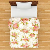 Load image into Gallery viewer, Webelkart Poly Cotton 220 TC Flowers Print Reversible AC Comfort/Blanket/Quilt (Single Bed, Multicolor)