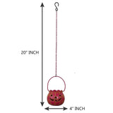 Load image into Gallery viewer, JaipurCrafts Premium Halloween Ball Tealight Holder with Hanging Chain- for New Year Party &amp; Christmas Party, Christmas tealight Holder
