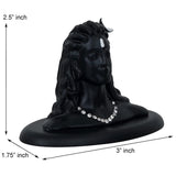 Load image into Gallery viewer, Webelkart Premium Metal Adiyogi Shiva Statue for Home and Car Dashboard ( Self Adhesive, Black, 2.5 in)