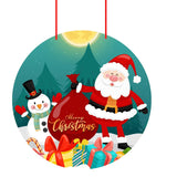 Load image into Gallery viewer, Webelkart®️ Premium Merry Christmas Santa Clues with Family Printed Wall Hanging/Door Hanging for Home and Christmas Decorations Items ( 10 Inches)