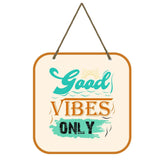 Load image into Gallery viewer, Webelkart®️ Decorative Good Vibes Only Wooden Wall hanging/Wall Sculpture For Home And Living Room/Wall Decor items For Home Decor -10 Inches