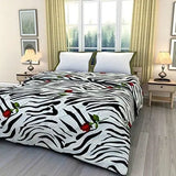 Load image into Gallery viewer, JaipurCrafts 220 TC Polycotton Single Blanket - Abstract, Red, Black and White