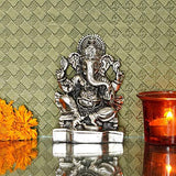 Load image into Gallery viewer, Webelkart Silver Plated Lord Ganesha,God of Luck &amp; Success Diwali Gifts Home Decor (Size: 4.00&quot;)