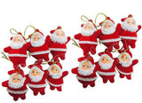 Load image into Gallery viewer, Webelkart Merry Christmas Greetings Coffee Mug with 1 Santa Cap and 12 Pcs Christmas Santa Clause Ornament Hangings for Christmas Decorations (350ml)