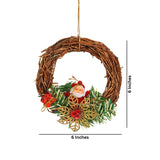 Load image into Gallery viewer, Webelkart® Premium Holy Wreath Santa Claus Christmas Wall Hanging and Decoration Items|Christmas Gift Items