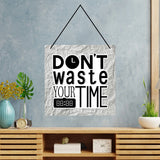 Load image into Gallery viewer, Webelkart®️ Decorative Dont Waste Your Time Wall Hanging Wooden Art Decoration Item for Living Room | Bedroom | Home Decor | Quotes Decor Item | Wall Art for Hall | MDF Wall Sculpture-9.5 IN