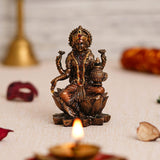 गैलरी व्यूवर में इमेज लोड करें, Webelkart Premium Bronze Laxmi Ji Idol Statue for Home and Office Decor| laxmi ji murti (3 Inches, Bronze)