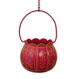 Load image into Gallery viewer, JaipurCrafts Premium Halloween Ball Tealight Holder with Hanging Chain- for New Year Party &amp; Christmas Party, Christmas tealight Holder