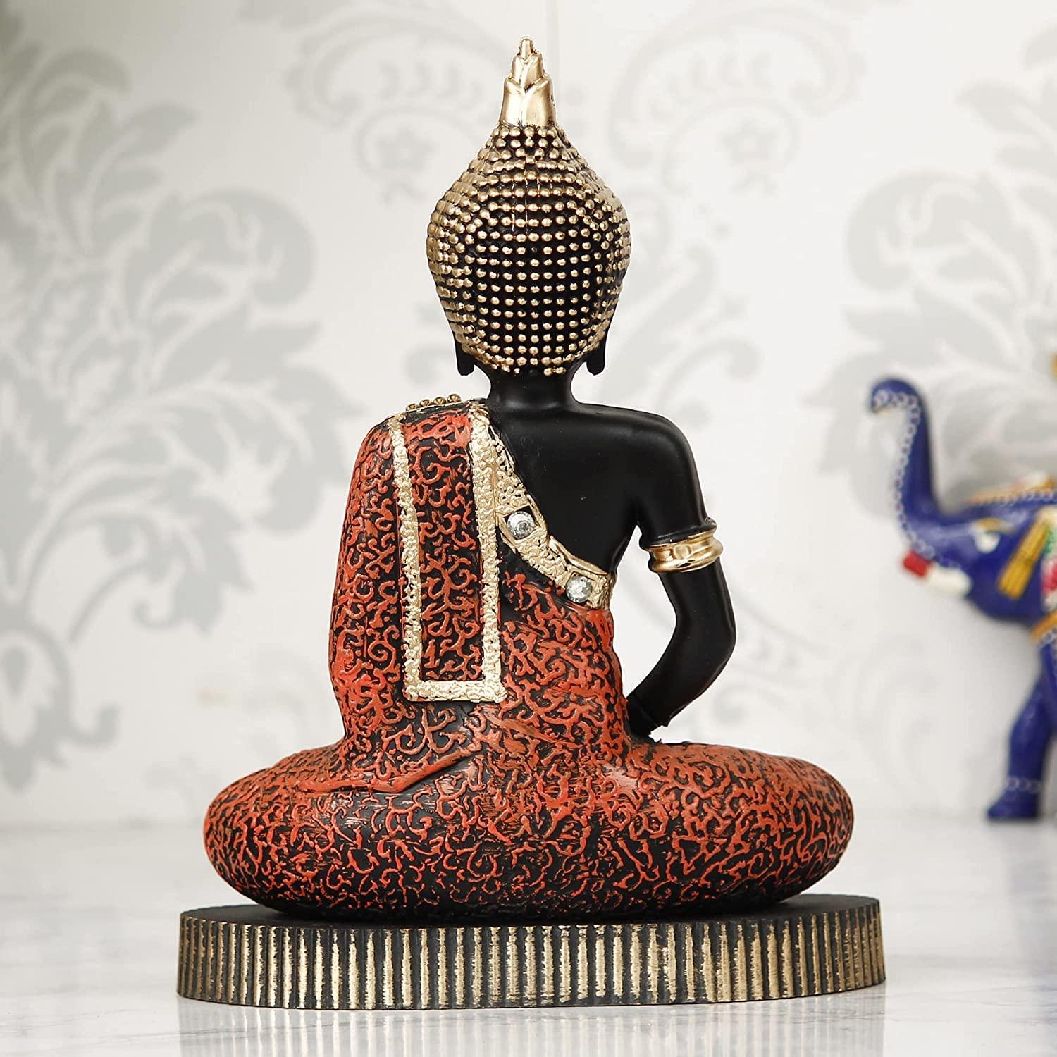 Buy Handmade Metal Lord Buddha Statue/Idol for Home-Office Decor, Car  Dashboard Gift Item (5.5 Inch) (Gold) Online - Get 55% Off