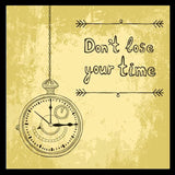 Load image into Gallery viewer, Webelkart Premium &quot;Dont Loose Your Time&quot; Motivational Quetos Wall Frames For Home And Office Decor ( 10 Inches)