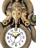Load image into Gallery viewer, Webelkart Designer Stones Ganesha Inside Om Plastic Wall Clock for Home/Living Room/Bedroom/Kitchen| Wall Clock for Office (Ganesha Inside Om)- Copper