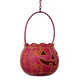 Load image into Gallery viewer, JaipurCrafts Premium Halloween Ball Tealight Holder with Hanging Chain- for New Year Party &amp; Christmas Party, Christmas tealight Holder