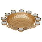 Load image into Gallery viewer, Webelkart Decorative Round Peacock Shape Urli Bowl for Home Beautiful Handcrafted Bowl for Floating Flowers and Tea Light Candles Home ,Office and Table Decor Special for Diwali Gift ( 12 Inches)