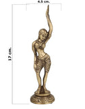 Load image into Gallery viewer, JaipurCrafts Beautiful Dancing Lady Statue Brass Standing Indian Lady Home &amp; Diwali Decor- 17 cm