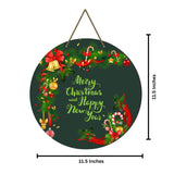 Load image into Gallery viewer, JaipurCrafts Premium Merry Christmas and Printed Wall Hanging/Door Hanging for Home and Christmas Decorations ( 10 Inches)