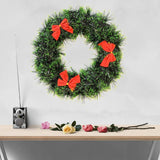 Load image into Gallery viewer, Webelkart Premium Combo of Holy Wreath for Christmas Tree Decoration and Wall Decoration with 26 Small Christmas Tree Ornaments ( 10 Inches,Green)