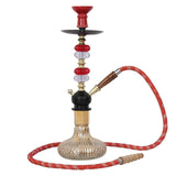 Load image into Gallery viewer, JaipurCrafts Premium Designer Russian Style Hookah Set (Red, 18.50 Inches)
