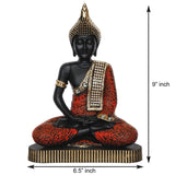 गैलरी व्यूवर में इमेज लोड करें, Webelkart Premium Meditating Sitting Gautam Buddha Idol Statue Showpiece for Home/Office Decor (9 Inches, Plastic)