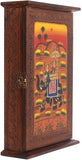 Load image into Gallery viewer, JaipurCrafts Hand Painted Rajasthani Wooden Box Ring Hanger Hooks Safe Key Holder Wall Mount |Wall Hanging Decorative Key Box/Key Rack Cabinet/Hanger 8.00 x 12.00 in (Multicolor)