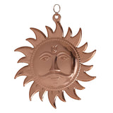 Load image into Gallery viewer, Webelkart Premium Surya Narayan Yantra Copper/Copper Surya Face/Surya Bhagwan Face/Surya Narayan Bhagwan/Vastu Surya Face/Vaastu Sun Face Hanging (Size: 9.5 Inches, Color: Brown, Material: Copper)