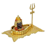 गैलरी व्यूवर में इमेज लोड करें, Webelkart Premium White Metal Colored Lord Shiva Statue/Mahakaal/shivling for Home puja| Abhishek Shviling for Home