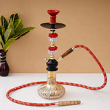 Load image into Gallery viewer, JaipurCrafts Premium Designer Russian Style Hookah Set (Red, 18.50 Inches)