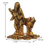 Load image into Gallery viewer, Webelkart Premium Metal Radha Krishna with Cow Showpiece for Home and Office Decor