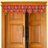 Load image into Gallery viewer, Webelkart Premium Swastik Traditional Art Handmade Door Bandarwal toran for Home Main Door/Entrance Door/Home Temple and Diwali Decorations ( Red, Pack of 1)