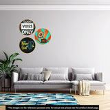 Load image into Gallery viewer, Webelkart Set of 3 Motivational Retro MDF Board UV Textured Painting for Wall, Office, Study Room Decoration Paintings , Size - 15.50 x 15.50 INCH