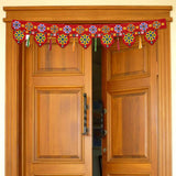 Load image into Gallery viewer, Webelkart Premium Welcome Traditional Art Handmade Door Bandarwal toran for Home Main Door/Entrance Door/Home Temple and Diwali Decorations (Design8)