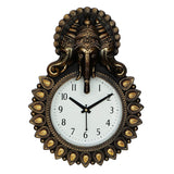 Load image into Gallery viewer, Webelkart Designer Stones Lord Ganesha Plastic Wall Clock for Home/Living Room/Bedroom/Kitchen- (Copper-12 Inch)