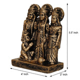 Load image into Gallery viewer, Webelkart Premium Polyresin Ram Darbar Idol Figurine Showpiece for Home Temple and Office Temple ( 5.5 x 4 x 2 Inches , Medium Gold)