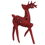 गैलरी व्यूवर में इमेज लोड करें, Webelkart® Premium Glittered Red Tabletop/Desktop Christmas Reindeer Figurines for Christmas Decorations and Gifts (7.5 Inches)