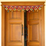 Load image into Gallery viewer, Webelkart Premium Traditional Art Handmade Door Bandarwal toran for Home Main Door/Entrance Door/Home Temple and Diwali Decorations ( Red, Pack of 1)
