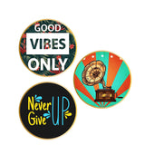 Load image into Gallery viewer, Webelkart Set of 3 Motivational Retro MDF Board UV Textured Painting for Wall, Office, Study Room Decoration Paintings , Size - 15.50 x 15.50 INCH