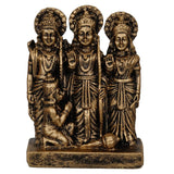 गैलरी व्यूवर में इमेज लोड करें, Webelkart Premium Polyresin Ram Darbar Idol Figurine Showpiece for Home Temple and Office Temple ( 5.5 x 4 x 2 Inches , Medium Gold)