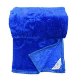 Load image into Gallery viewer, JaipurCrafts Microfiber Webelkart Soft Single Bed Mink Floral Blanket with Bag (Blue)