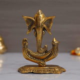 Load image into Gallery viewer, Webelkart Premium Metal Gold Finish Invisible Ganesha Idol Statue for Home and Office Decor| Ganesha Murti for Home (6.5 Inches)