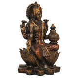 गैलरी व्यूवर में इमेज लोड करें, Webelkart Premium Bronze Laxmi Ji Idol Statue for Home and Office Decor| laxmi ji murti (3 Inches, Bronze)