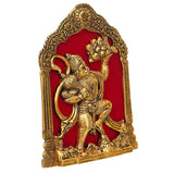 गैलरी व्यूवर में इमेज लोड करें, JaipurCrafts Metal Lord Hanuman Idol Statue for Home and Office Decor | Hanuman Ji Ki Murti for Home and Office Temple ( 7 x 8.5 Inches, Gold)