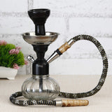 Load image into Gallery viewer, JaipurCrafts Premium 12 Inch Glass, Iron Hookah (12 Inch-Crystal)