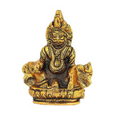 Load image into Gallery viewer, JaipurCrafts Premium Metal Lord Kuber Statue for Wealth and Harmony | God kuber Idol | Murti | Statue | showpiece for Home | Kuber ji ki murti for puja Decorative Showpiece (4 Inches,Gold)