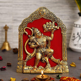गैलरी व्यूवर में इमेज लोड करें, JaipurCrafts Metal Lord Hanuman Idol Statue for Home and Office Decor | Hanuman Ji Ki Murti for Home and Office Temple ( 7 x 8.5 Inches, Gold)