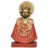 गैलरी व्यूवर में इमेज लोड करें, Webelkart Premium Baba Khatu Shyam ji Idol Statue Showpiece for Home and Pooja Decoration | Khatu Shyam Murti for Home and Car Dashboard (Multicolour, 6 Inches)