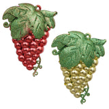Load image into Gallery viewer, Webelkart Premium Handcrafted Christmas Decoration Grapes Shape Christmas Wall Hanging for Main/Entrance Gate or for Xmas Tree Decoration/Home Décor. (Set of 2, Red and Gold)